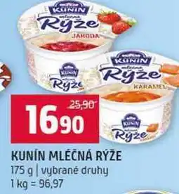 Terno KUNIN MLÉČNÁ RÝŽE 175 g vybrané druhy nabídka