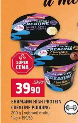 Terno EHRMANN HIGH PROTEIN CREATINE PUDDING 200 g vybrané druhy nabídka