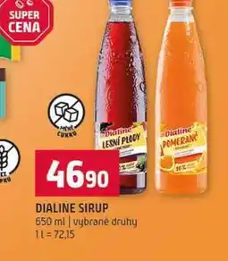 Terno DIALINE SIRUP 650 ml vybrané druhy nabídka