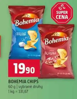 Terno BOHEMIA CHIPS 60 g vybrané druhy nabídka
