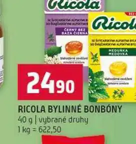 Terno RICOLA BYLINNÉ BONBONY 40 g vybrané druhy nabídka