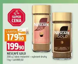 Terno NESCAFÉ GOLD CREHA 200 g káva instantní vybrané druhy nabídka