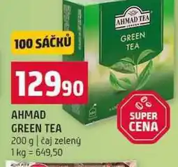 Terno AHMAD GREEN TEA 200 g čaj zelený nabídka