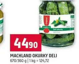 Terno MACHLAND OKURKY DELI 670/360 g nabídka