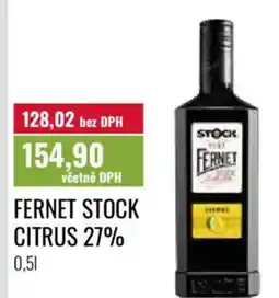 Ratio Fernet stock citrus 27% nabídka