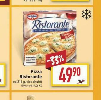 Billa Pizza ristorante nabídka