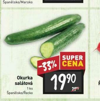 Billa Okurka salátová nabídka
