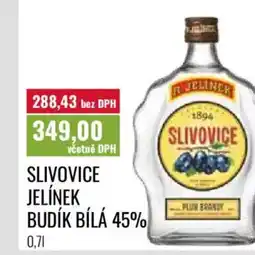 Ratio Slivovice jelínek budík bílá 45% nabídka