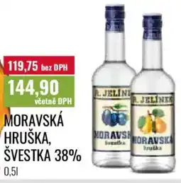 Ratio Moravská hruška, švestka 38% nabídka
