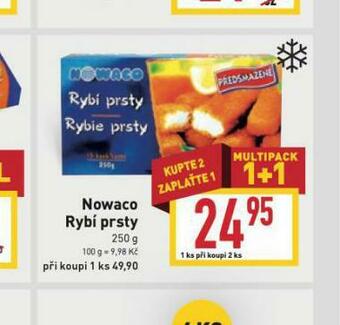 Billa Nowaco rybí prsty nabídka