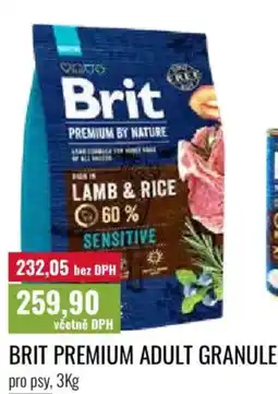 Ratio Brit premium adult granule nabídka