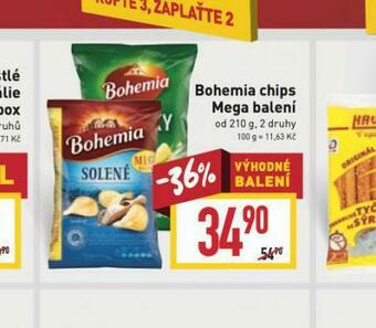 Billa Bohemia chips mega balení nabídka