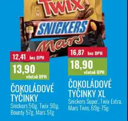 Ratio Čokoládové tyčinky nabídka