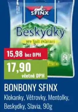 Ratio Bonbony sfinx nabídka