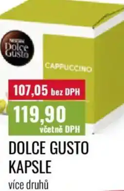Ratio Dolce gusto kapsle nabídka