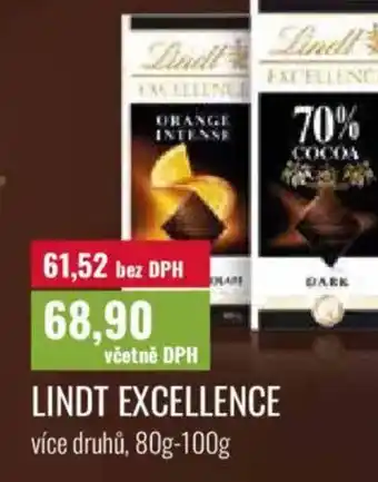 Ratio Lindt excellence nabídka