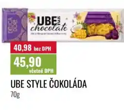 Ratio Ube style čokoláda nabídka