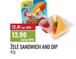 Ratio Želé sandwich and dip nabídka