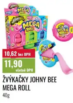 Ratio Žvýkačky johny bee mega roll nabídka