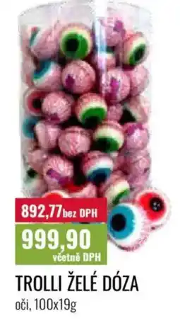 Ratio Trolli želé dóza oči nabídka