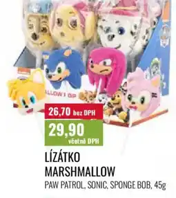 Ratio Lízátko marshmallow nabídka
