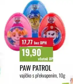 Ratio Paw patrol vajíčko s překvapením nabídka