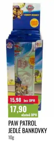 Ratio Paw patrol jedlé bankovky nabídka