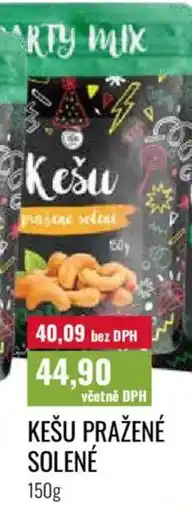 Ratio Kešu pražené solené nabídka