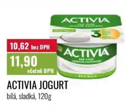 Ratio Activia jogurt bílá, sladká nabídka