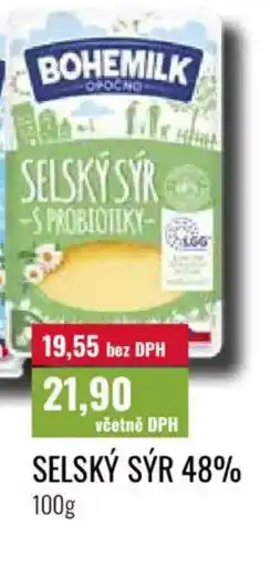 Ratio Bohemilk Selský sýr 48% nabídka