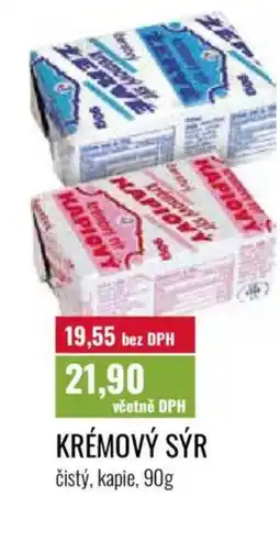 Ratio Krémový sýr čistý, kapie nabídka