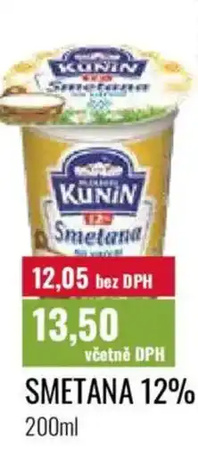 Ratio Smetana 12% nabídka