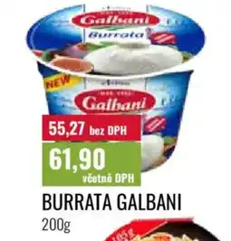 Ratio Burrata galbani nabídka