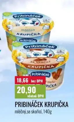 Ratio Pribináček krupička mléčný, se skořicí nabídka