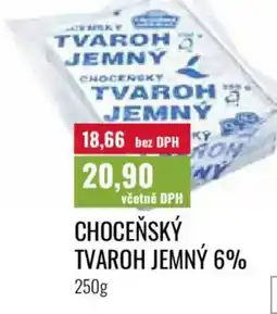 Ratio Choceňský tvaroh jemný 6% nabídka