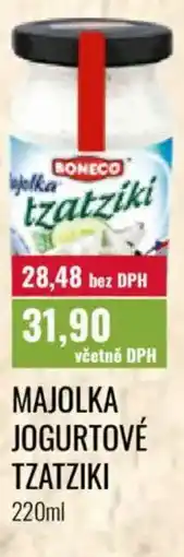 Ratio Boneco Majolka jogurtové tzatziki nabídka
