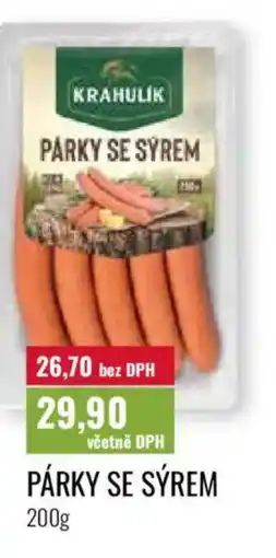 Ratio Párky se sýrem nabídka
