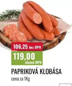 Ratio Papriková klobása nabídka