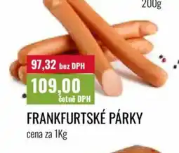 Ratio Frankfurtské párky nabídka