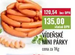 Ratio Vídeňské mini párky nabídka