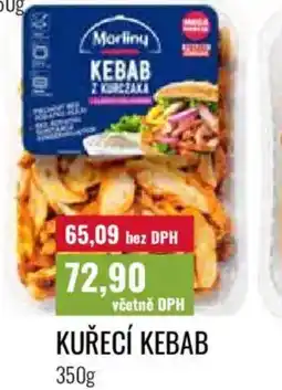 Ratio Kuřecí kebab nabídka