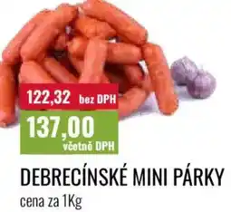Ratio Debrecínské mini párky nabídka