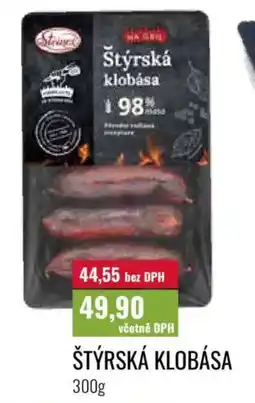 Ratio Štýrská klobása nabídka