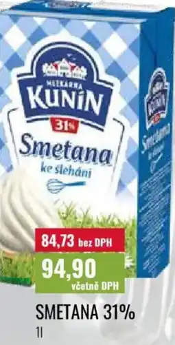 Ratio Smetana 31% nabídka