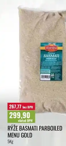 Ratio Rýže basmati parboiled menu gold nabídka