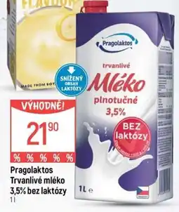 Globus Pragolaktos Trvanlivé mléko 3,5% bez laktózy nabídka