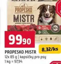 Terno PROPESKO MISTR 12x 85 g kapsičky pro psy nabídka