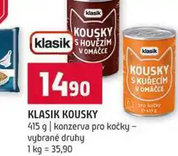 Terno KLASIK KOUSKY 415 g konzerva pro kočky vybrané druhy nabídka