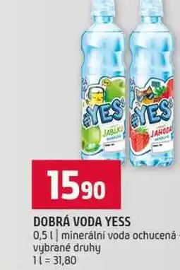 Terno DOBRÁ VODA YESS 0,5l minerální voda ochucená vybrané druhy nabídka