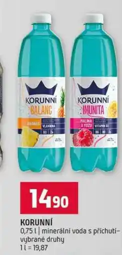 Terno KORUNNÍ 0,75l minerální voda s příchutí vybrané druhy nabídka